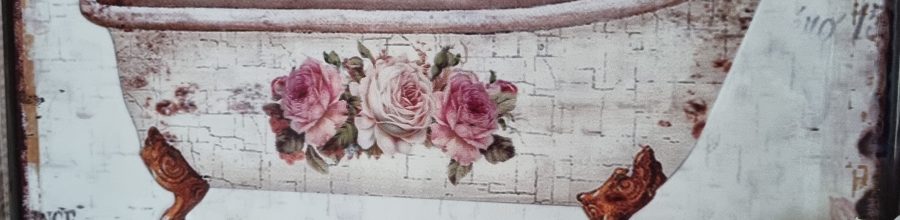 Plaat badkamer rozen
